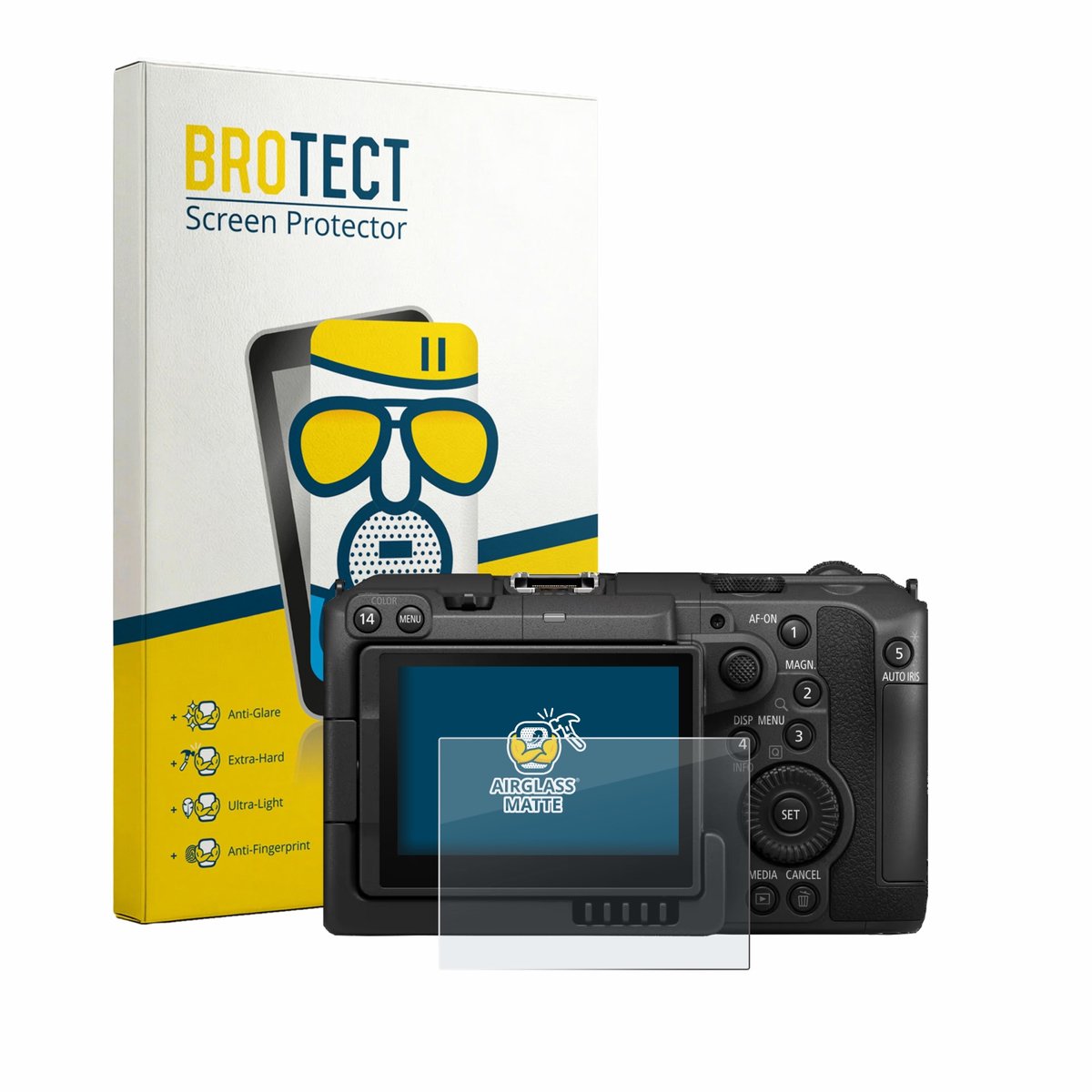 BROTECT - Screenprotector voor Canon EOS C50 - Folie Beschermfolie Beschermglas matte
