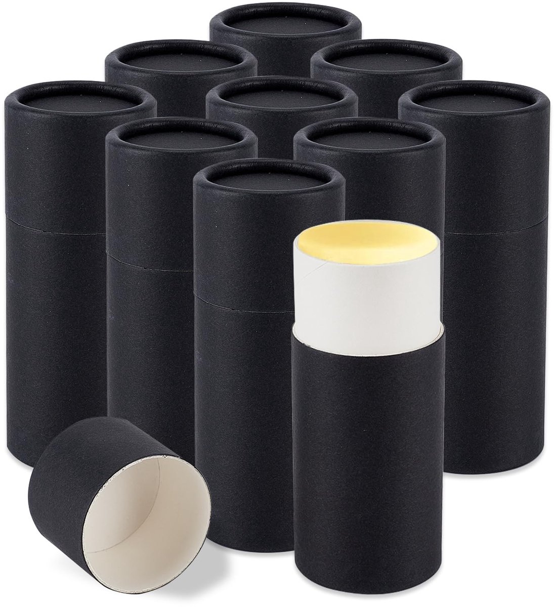 aladdien - Kartonnen Deodorant Tubes - Duurzame DIY Verpakking - 2 oz - Milieuvriendelijke Verpakking - Voor Creatieve Projecten - Geschikt voor Per...