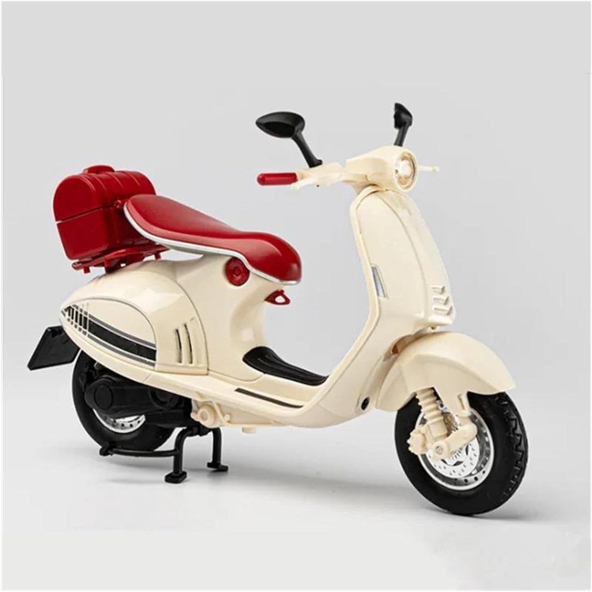 Gegoten Motorfiets Model - Schaalmodel Motor - Verzamelen Decoratie - Realistisch Detail - 1:12 Schaal - Wit