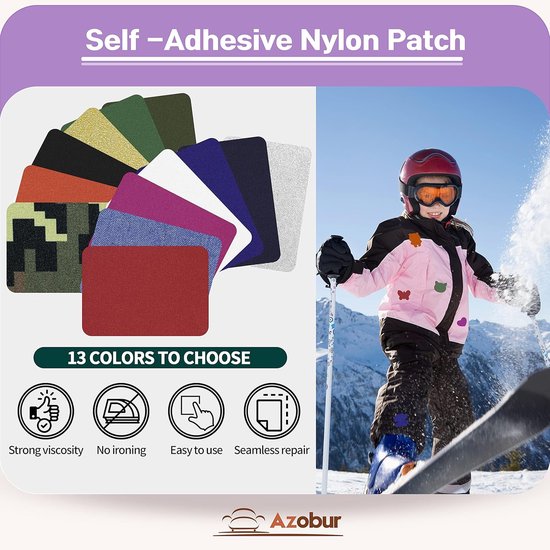 Reparatiepatches Nylon - Zelfklevend - Outdoor Uitrusting Herstellen - Waterdicht - 6 Stuks - Groen — afbeelding 4