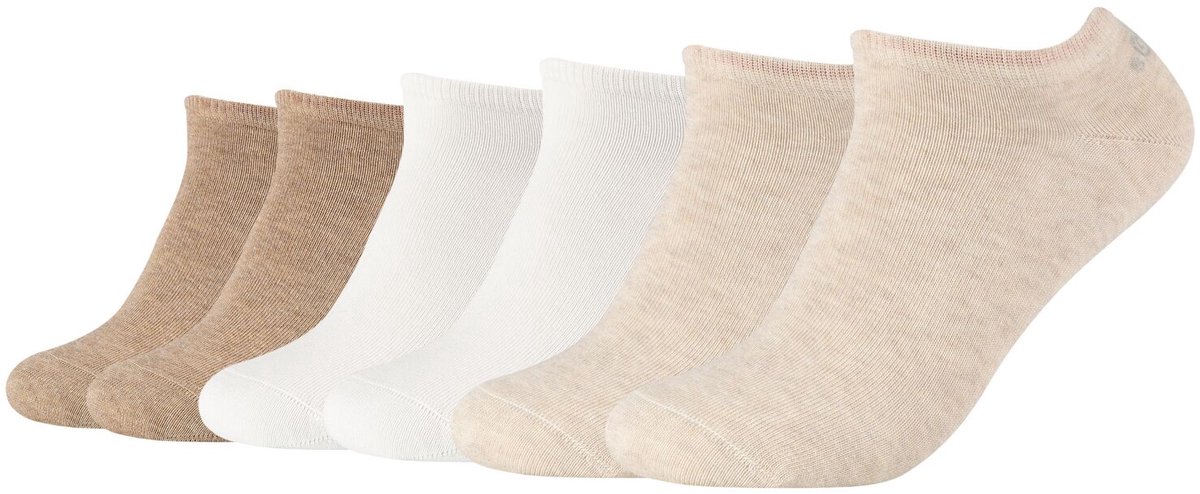 s.Oliver, Sneakersokken in een 6-pack, damessokken, damessneakersokken, herensneakersokken, herensokken, unisex sokken, sokken voor volwassenen, katoenen sokken, multipack, set, enkelsokken