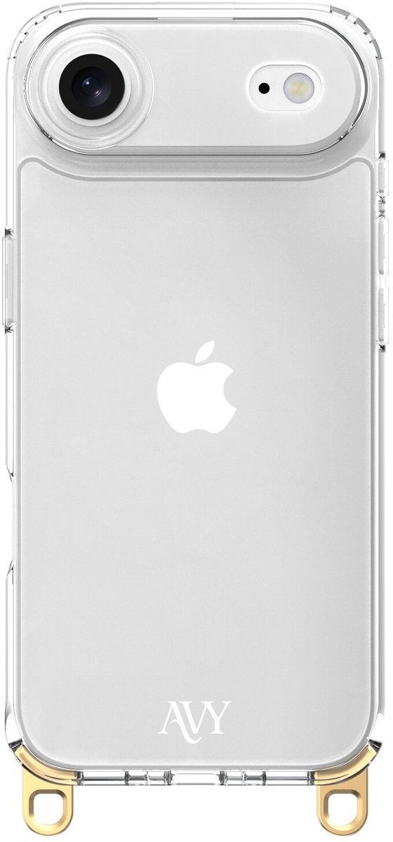 AVY Transparant Hoesje | Geschikt voor Apple iPhone Air | Clear Case | Haakjes voor koord