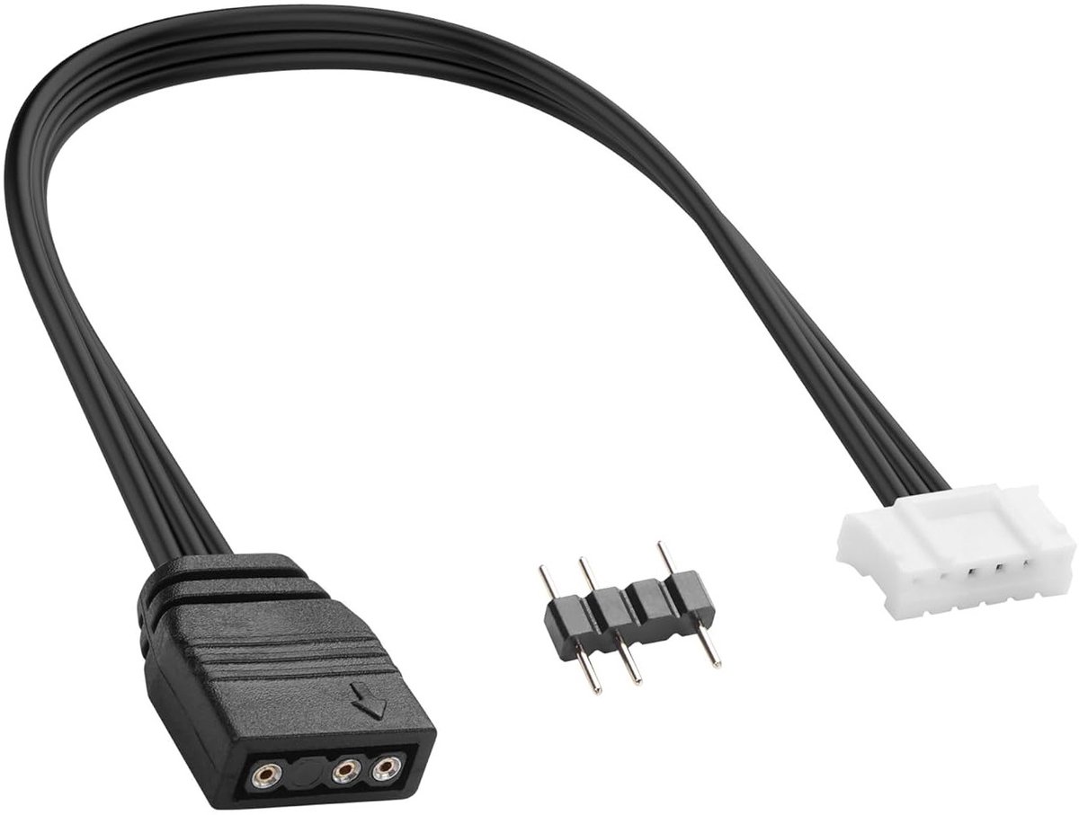 5V ARGB naar 4/6 Pin Ventilator Controller Adapter voor PC Fans en LED Apparaten, Compatibel met Coolmoon en EZDIY-FAB RGB Hub