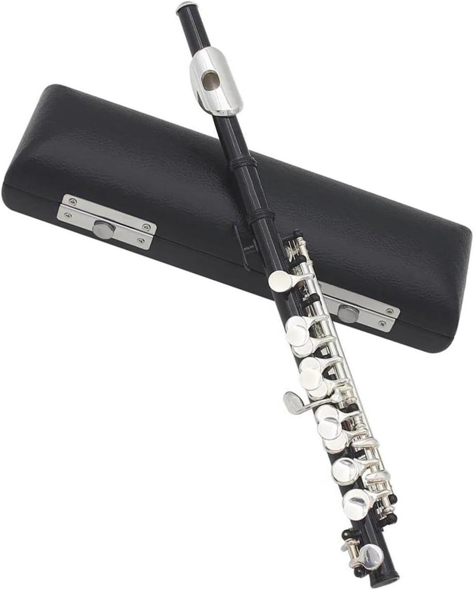 Piccolo Fluit - Kleine Fluit - Muziek Maken - Wit Koper - Half Size - Zilverkleurig