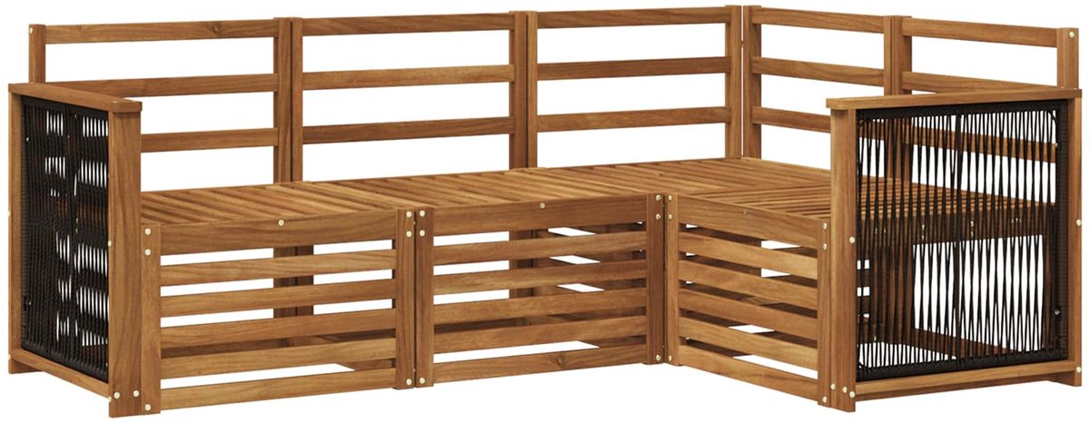 vidaXL - Buiten - bank - set - 4 - st - Polyester