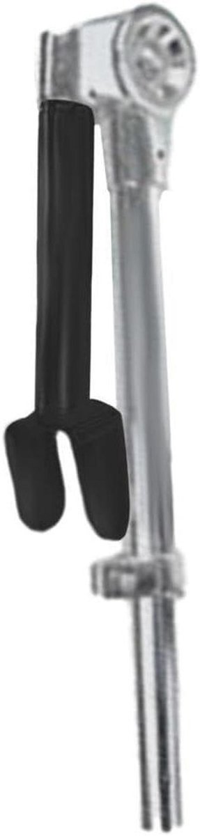 Enkele tomhouder - Drumbeugel steun - Drumstel accessoires - Hoogwaardig metaal - 28 cm - Zilver