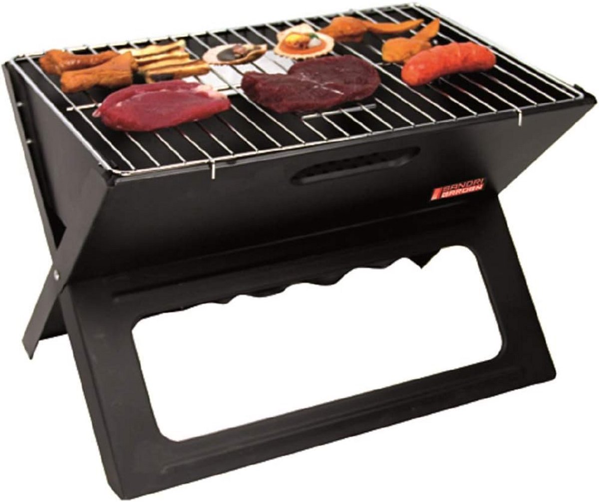 Tafelgrill - Compacte Grill - Buiten Koken - Voedselveilig Rooster - 44 x 29 cm - Zwart