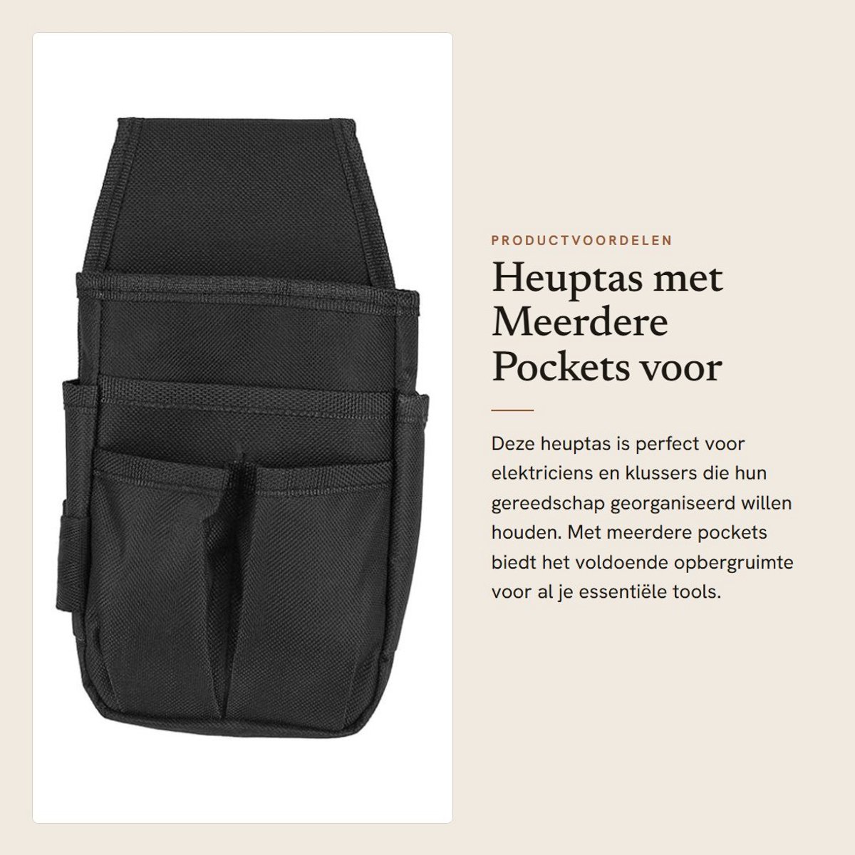 Dailygoods - Heuptas met Meerdere Pockets voor Gereedschap
