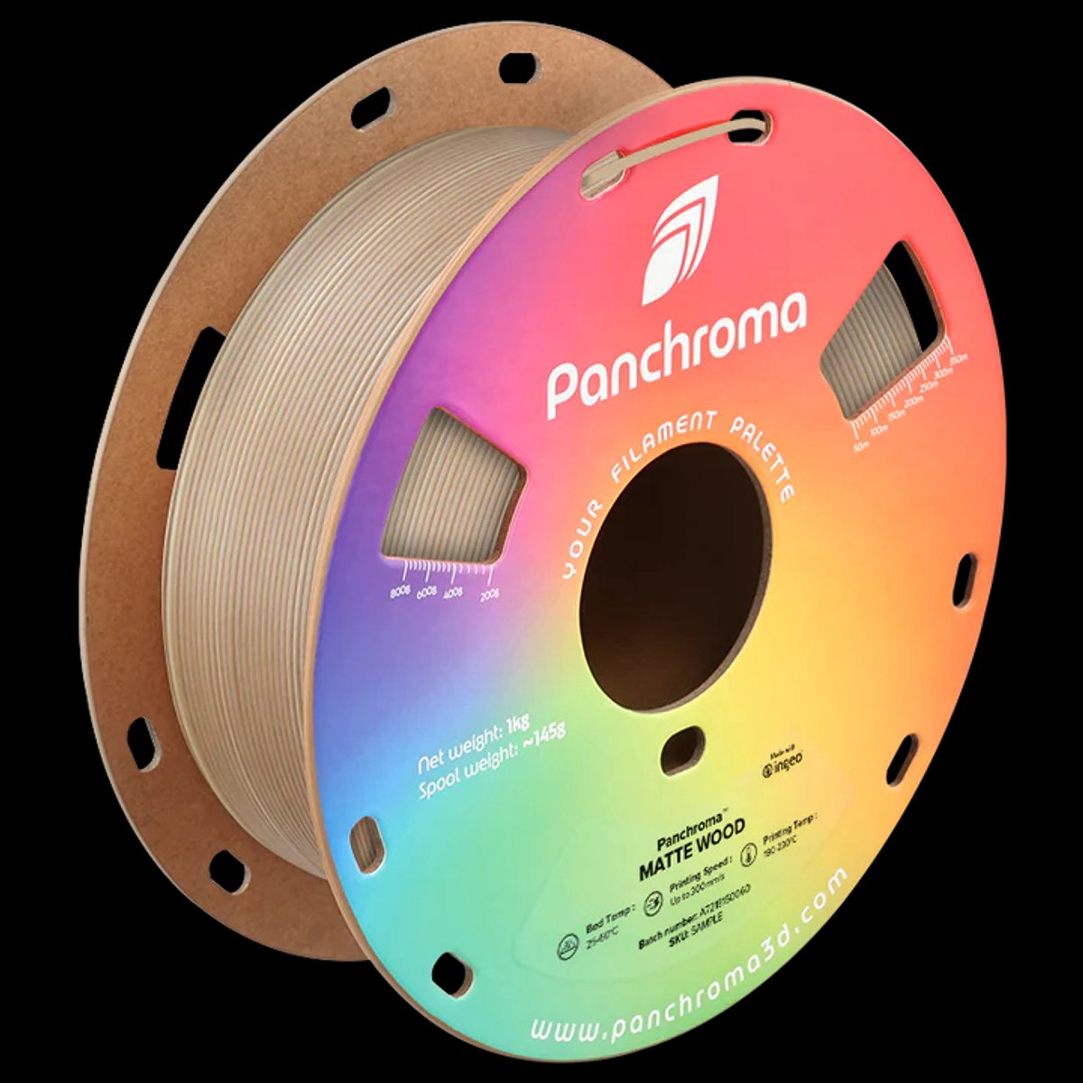 Polymaker Panchroma Gradient WOOD Matte PLA 3D filament 1,75mm 1kg