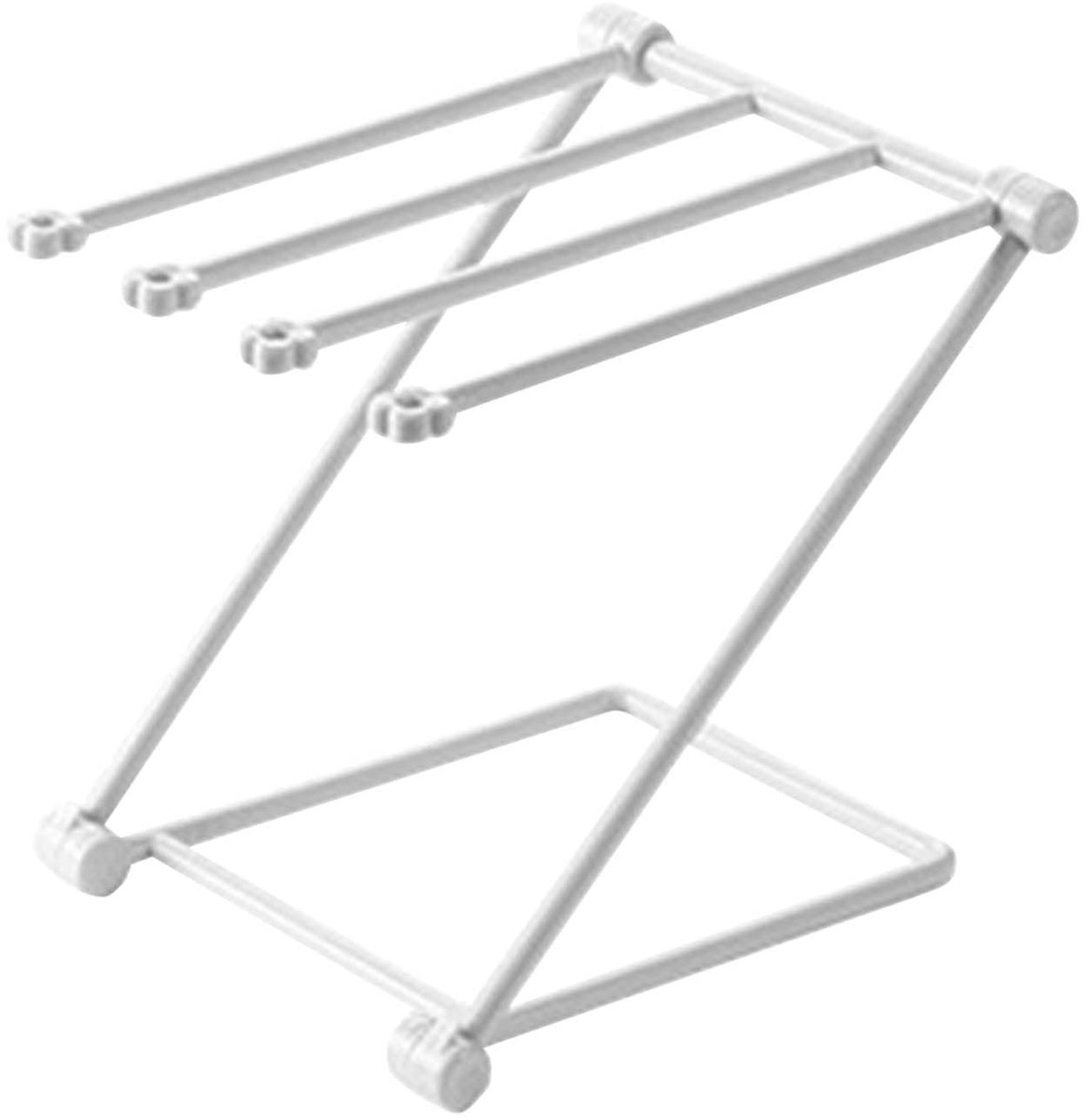 Dailygoods- Vaatdoekhouder Opvouwbaar - 4-Arms Droogrek - Aanrecht Organizer - Multifunctioneel - Kunststof - Ruimtebesparend - Theedoekhouder