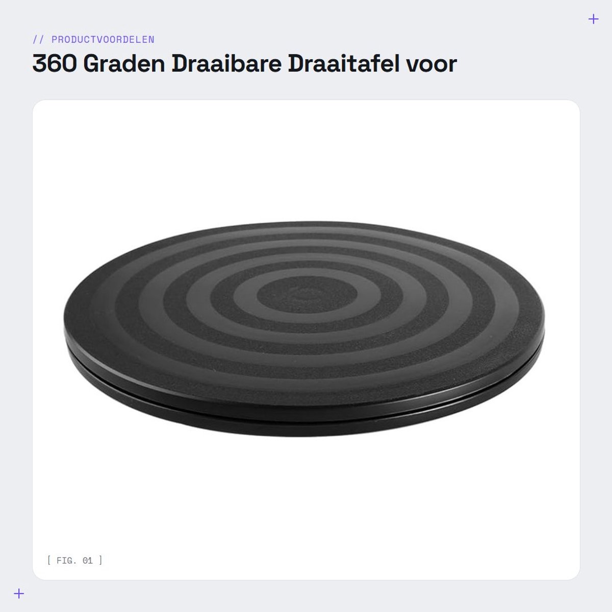 Dailygoods - 360 Graden Draaibare Draaitafel voor Monitor en Sculpturen