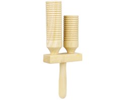 Dailygoods- Percussie Multi-Sound Buis - Houten Muziekinstrument - Veilig voor Kinderen - 360 Graden Gepolijst - 26x10x4cm - Milieuvriendelijk