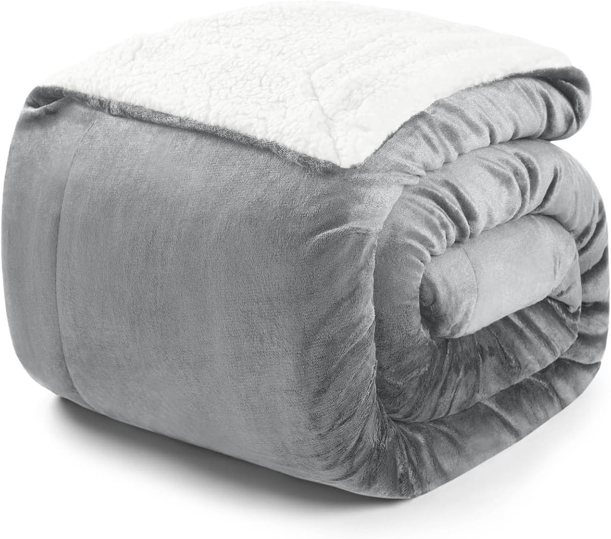Sherpa Fleece Deken - Zachte Plaid - Koude Avonden - OEKO-TEX Gecertificeerd - 130 x 150 cm - Beige — cadeau in Wonen & Interieur - foto 8