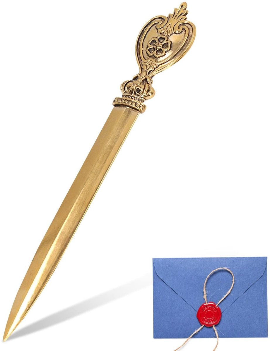 Dailygoods- Briefopener Lichtgewicht - Envelop Opener - Kantooraccessoire - Retro Design - Compact - Duurzaam Materiaal - Envelopopener