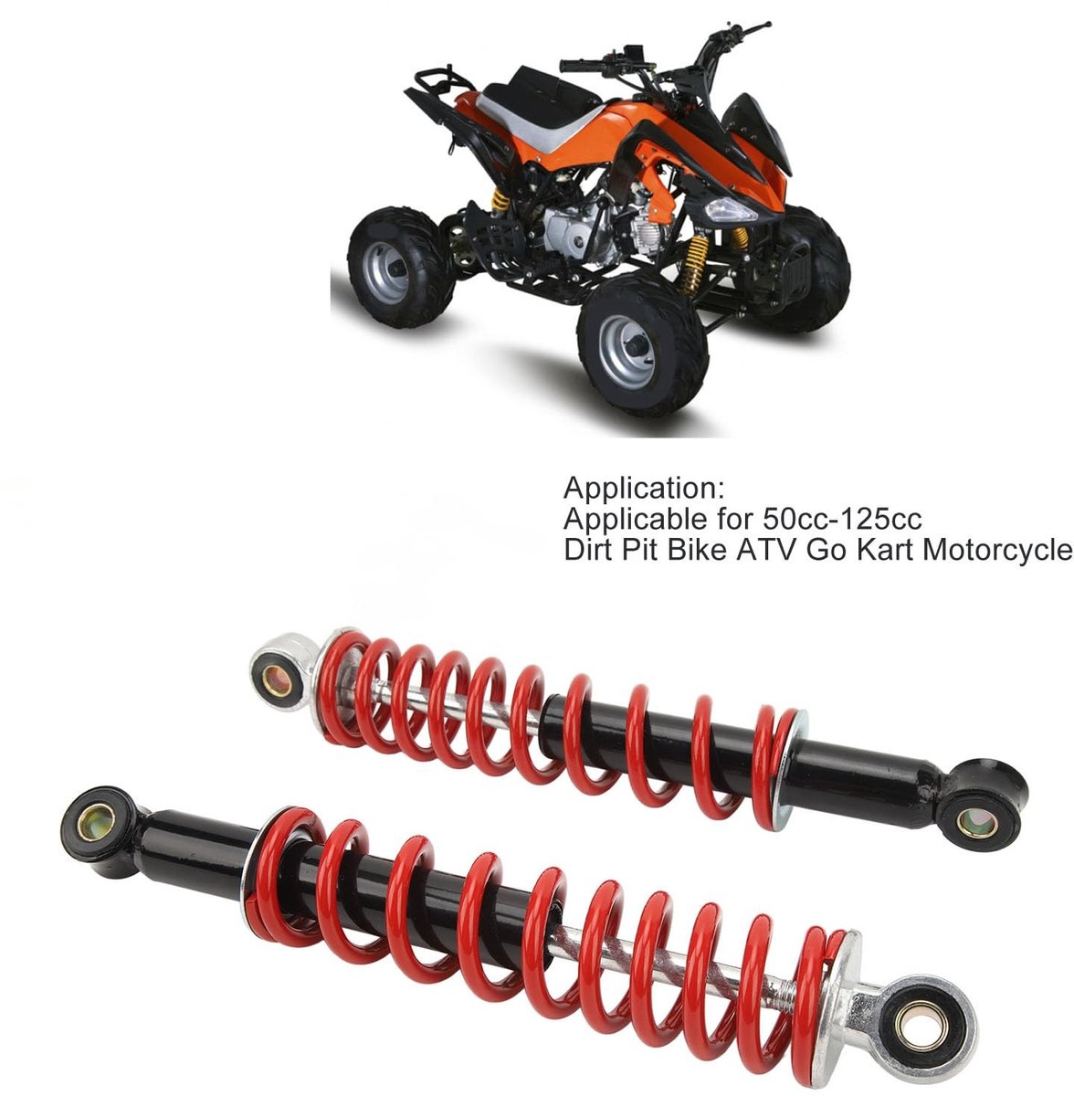 Dailygoods- Schokdemper Verstelbaar - 270 Mm - Motorfiets/ATV - Verbeterd Rijcomfort - Eenvoudig Te Installeren - Schokdempers - Vering