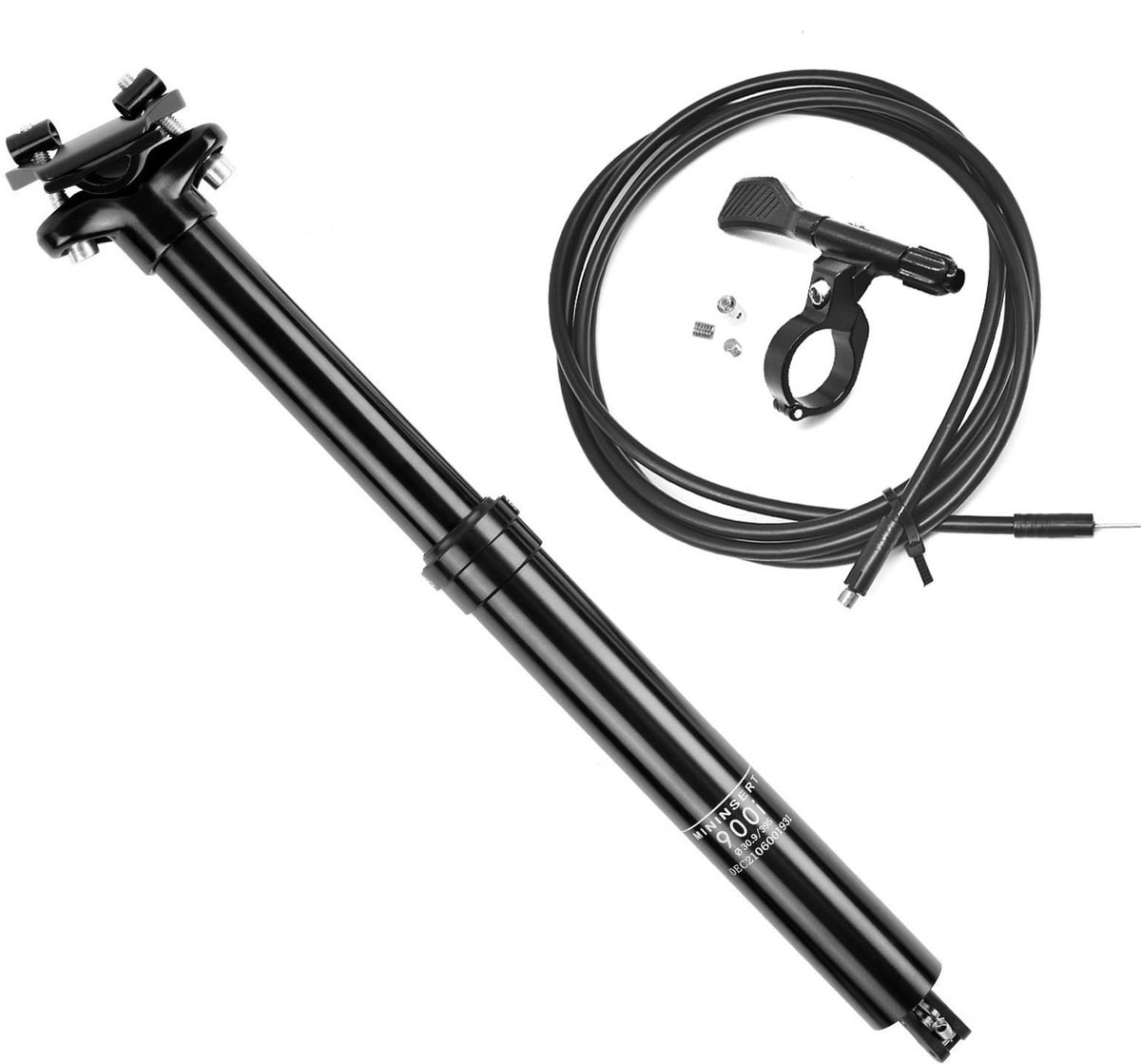 Dailygoods - Zadelpen voor fiets - Telescopische zadelbuis - Aluminium - 30,9/31,6 x 395 mm - Handmatige bediening - Geschikt voor MTB, racefiets, BMX