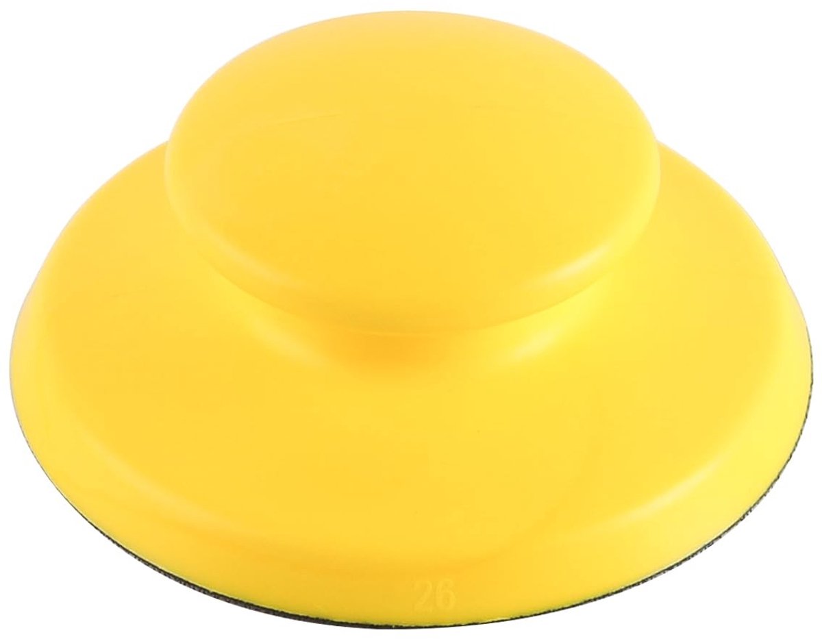 Dailygoods- Schuurblok Ergonomisch - Ronde Handsteun - Voor Houtbewerking/Meubelrestauratie - Autodetailing - Antislip Handgreep - 5x12,5 cm - Polijstblok