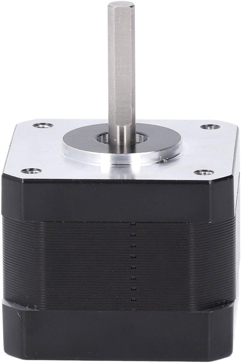 Dailygoods- Stappenmotor Hoge Torsie - 2-fase Motor - 3D-printermotor - Koolstofstaal - Stabiele Prestaties - Duurzaam en Betrouwbaar
