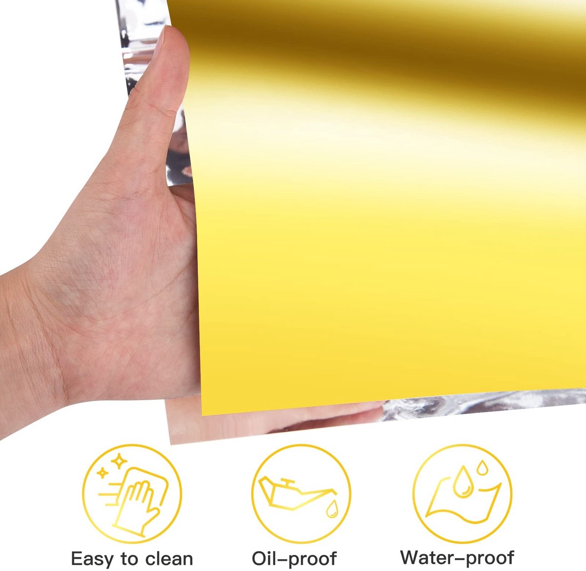 Dailygoods - Plastic Gouden Tafelkleed - Bruiloft Decoratie - Rechthoekig 137 x 274 cm - Metallic Goud - Verjaardagsfeestje - Babyshower