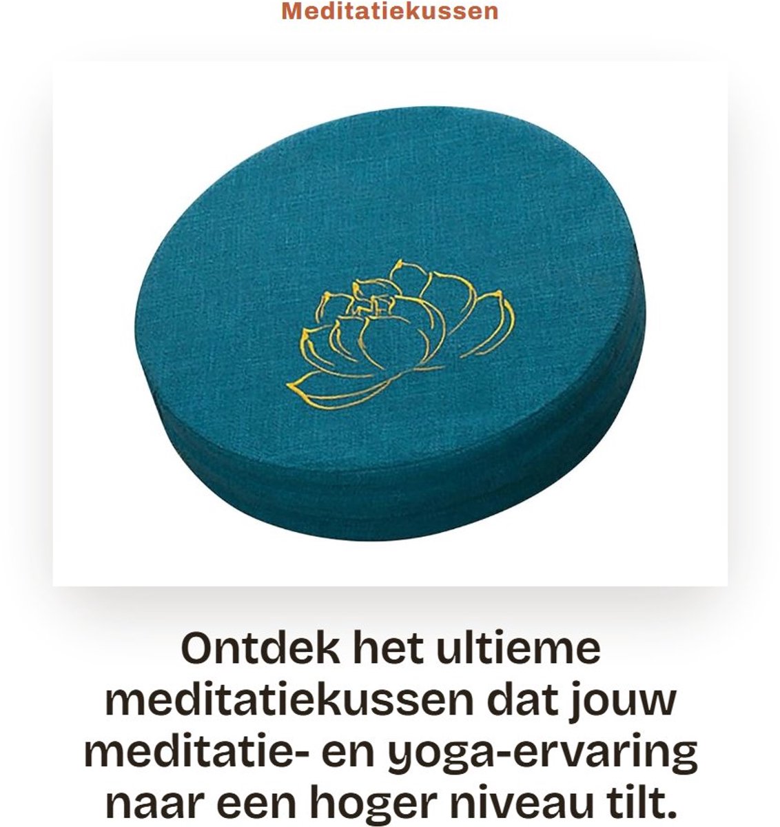 Dailygoods- Meditatiekussen Wasbaar - Ronde Vloerkussen - Minimalistisch Design - Linnen Materiaal - Duurzame Vulling - Comfortabele Zitervaring