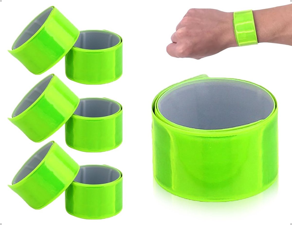 Dailygoods- Reflecterende Hoofdband Set van 6 - 40 x 3 cm - Verbeterde Zichtbaarheid - Waterdicht - Vuilafstotend - Comfortabel Gebruik - Reflecterende Banden