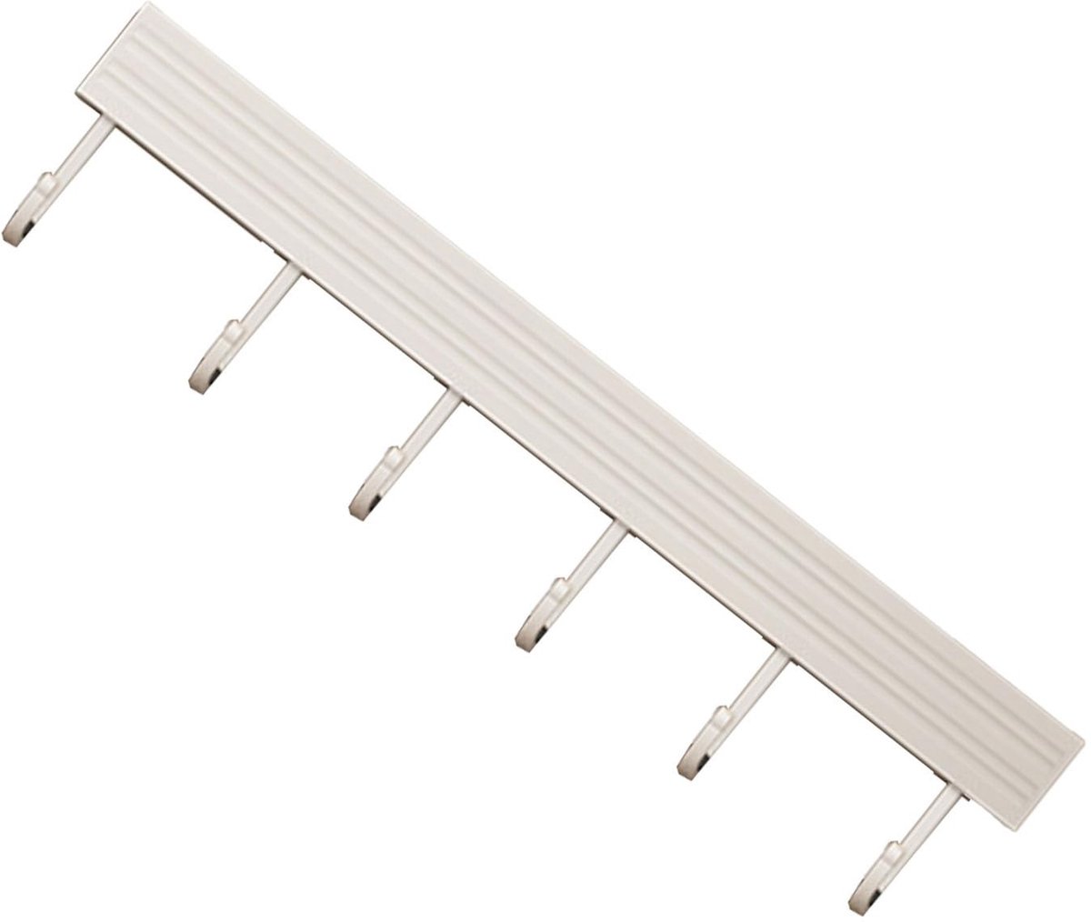 Dailygoods- Keukengereihanger Snelle Installatie - Aluminium - 6 Haken - Antioxidant - Erosiebestendig - Ruimtebesparend - Keukenhaakrek