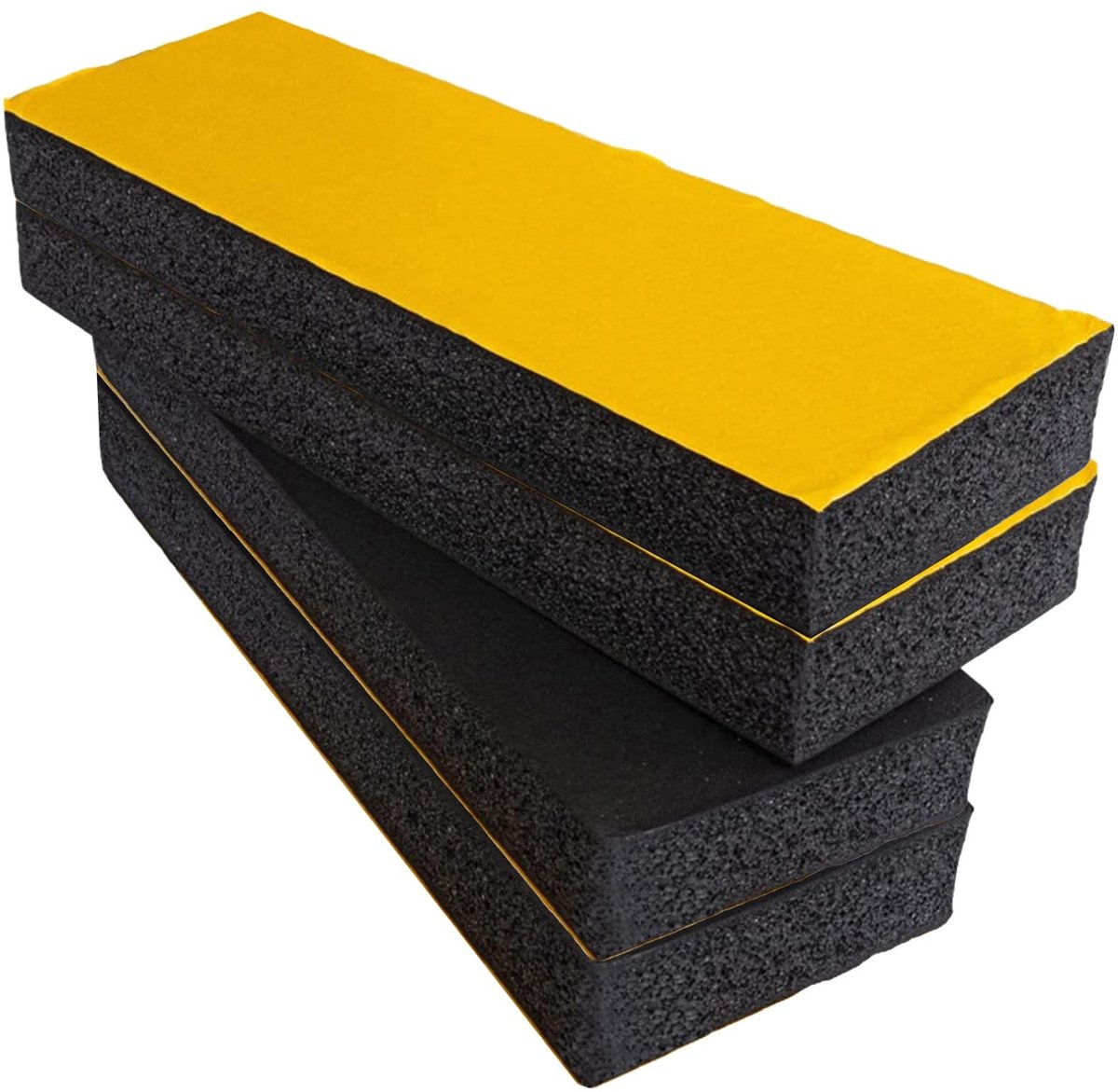 Dailygoods- Parkeerbeschermer 4 Stuks - Zelfklevend - EVA Schuim - Antikras - Ondergrondse Parkeerplaatsen - Afmetingen 30 x 10 x 3 cm - Wandbeschermer