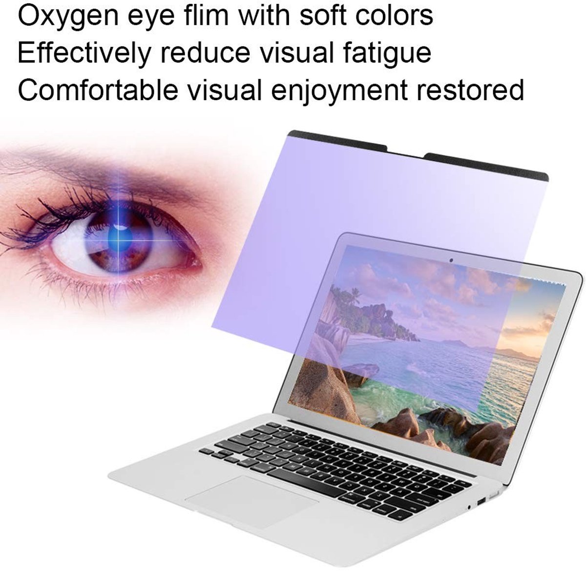 Dailygoods - Anti-blauwlichtfilm - Laptop schermbeschermer - Lichtgewicht - 16-inch - Oogbescherming - Geschikt voor OS X Notebook