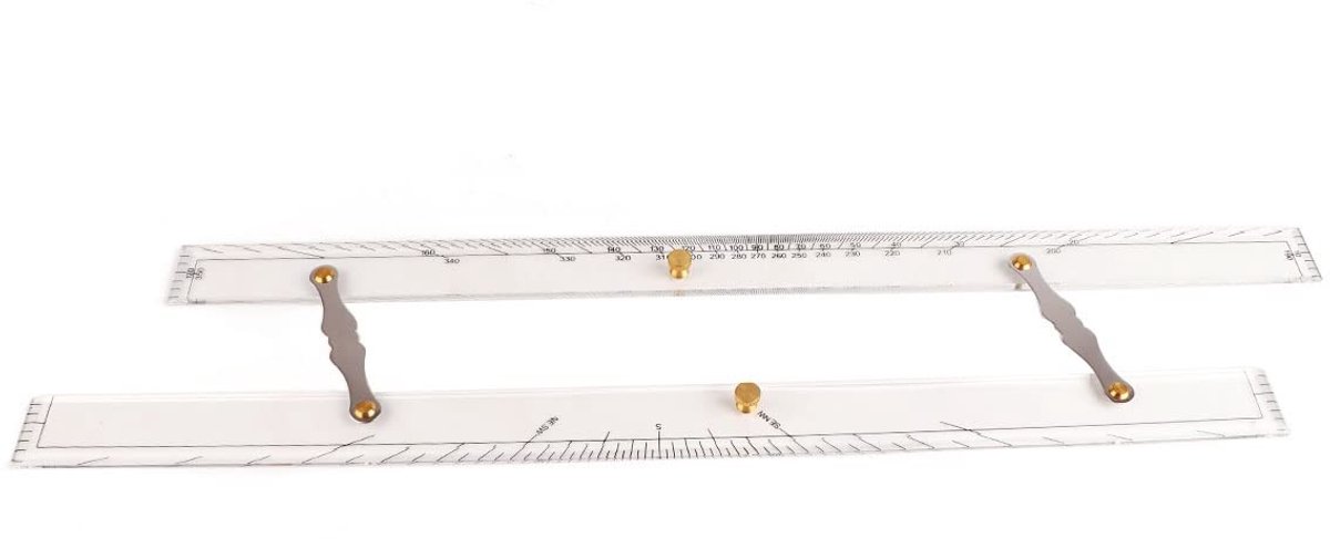 Dailygoods - Mariene Parallelle Liniaal - Navigatie Tool voor Nautische Kaarten