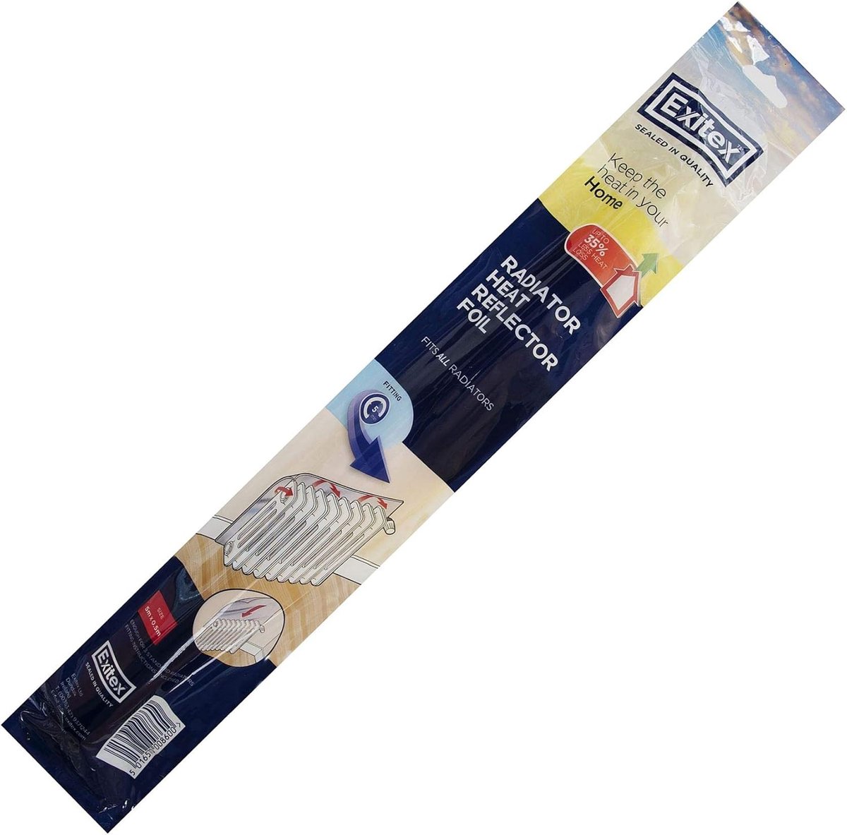 Radiator Folie - Warmte Reflectie - Energie Besparen - Premium Kwaliteit - 5 Meter - Zilve