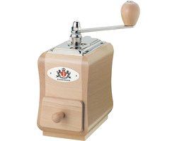 Handmatige Koffiemolen - Koffiemolen Hout - Verse Koffie Malen - Traploze Maalgraad Instelling - 14 x 9 x 20 cm