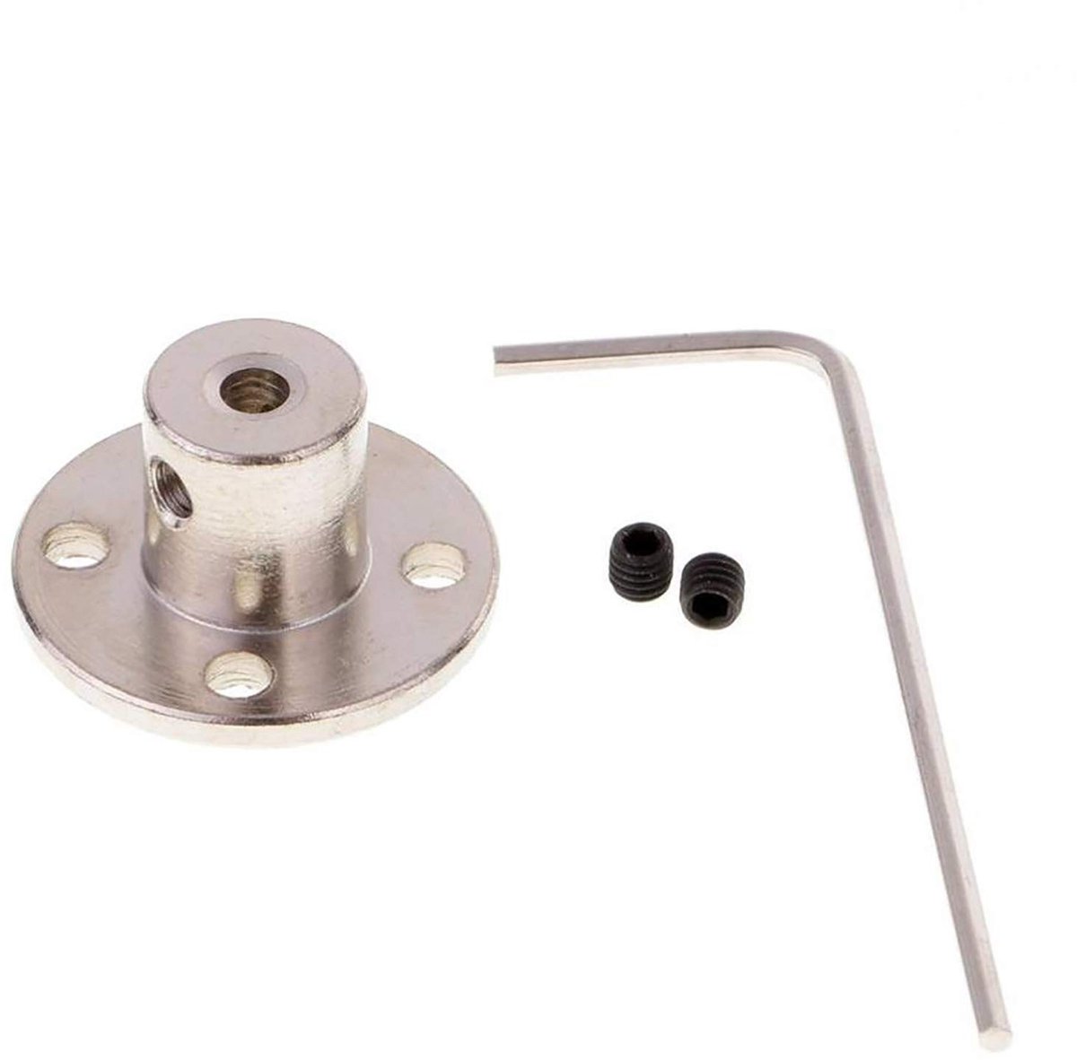 Dailygoods- Flens Koppeling Stijve Disc - Motor Connector - 100 N.m Koppel - 8 mm Asgat - 10 mm Buitendiameter - 12 mm Hoogte - Duurzaam Staal - As Koppeling