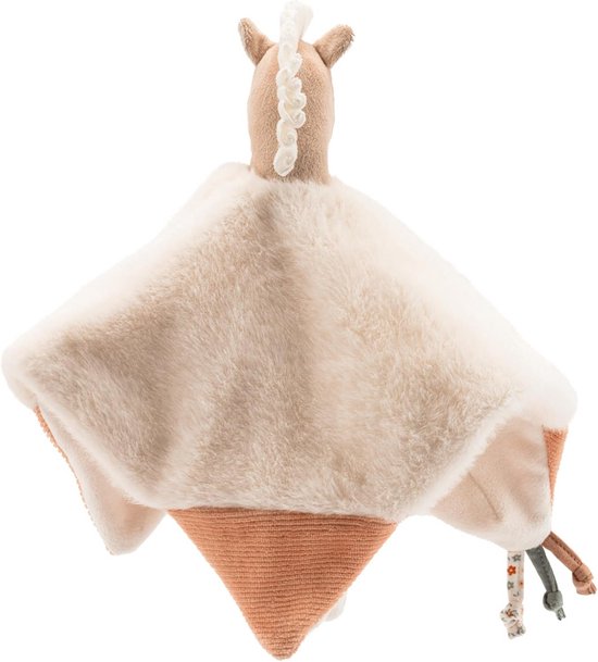 Knuffel Paard - Zacht Deken - Baby Comfort - Met Rammelaar - 110 gram - Ecru — afbeelding 4