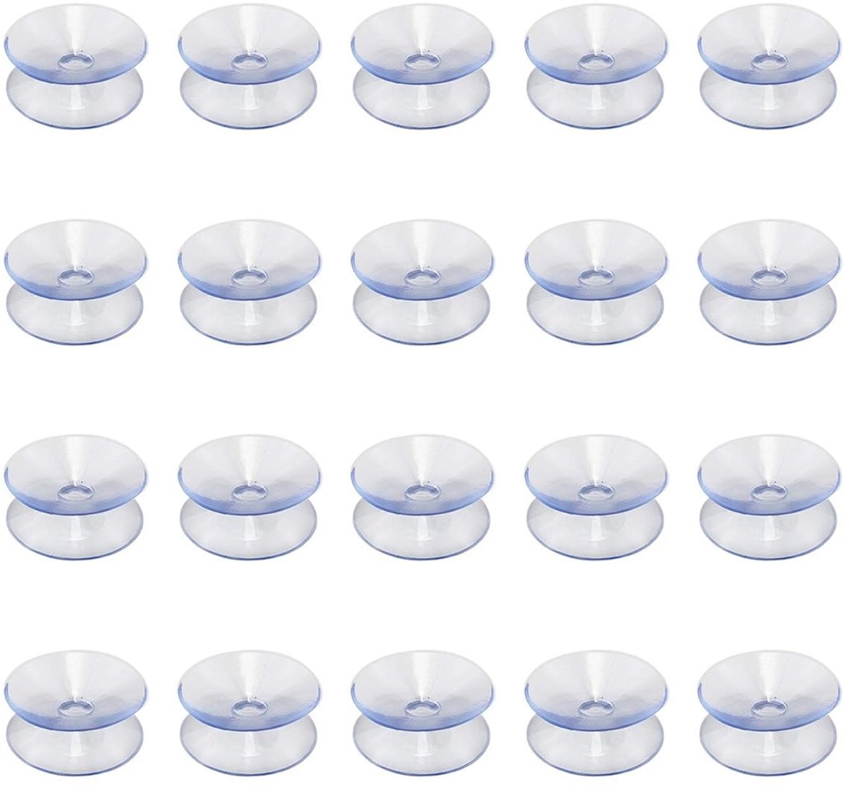 Dubbelzijdige Zuignappen - Antislip Pads - Glas Vervoeren - Anti-botsing Ontwerp - 2 cm - Transparant
