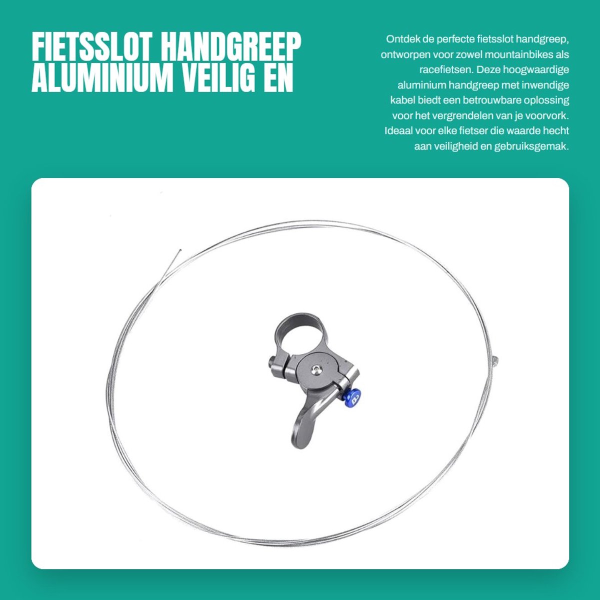 Dailygoods- Fietsvergrendelingshendel Hoogwaardige Aluminiumlegering - Lockout-Hendel - Afstandsvergrendeling - Mountainbike - Racefiets - Veilig en Betrouwbaar - Vergrendelingshendel