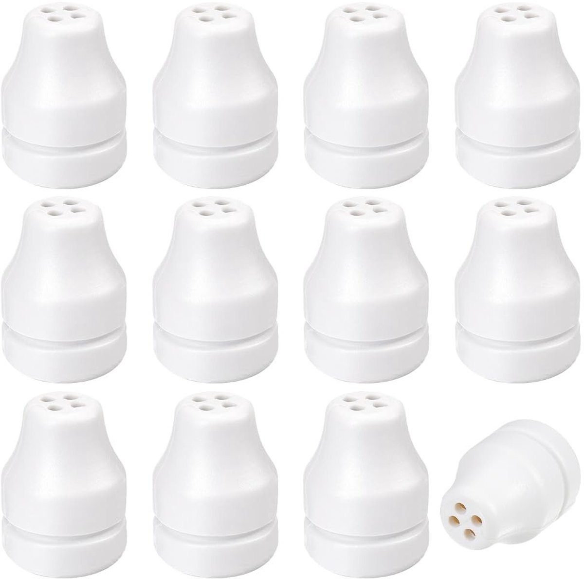 Dailygoods- Koordkwastjes 12 Stuks - Blinde Knop Vervanging - Veiligheid Koordhouder - Raamaccessoires - Woondecoratie - Duurzaam Plastic - Jaloezieknoppen