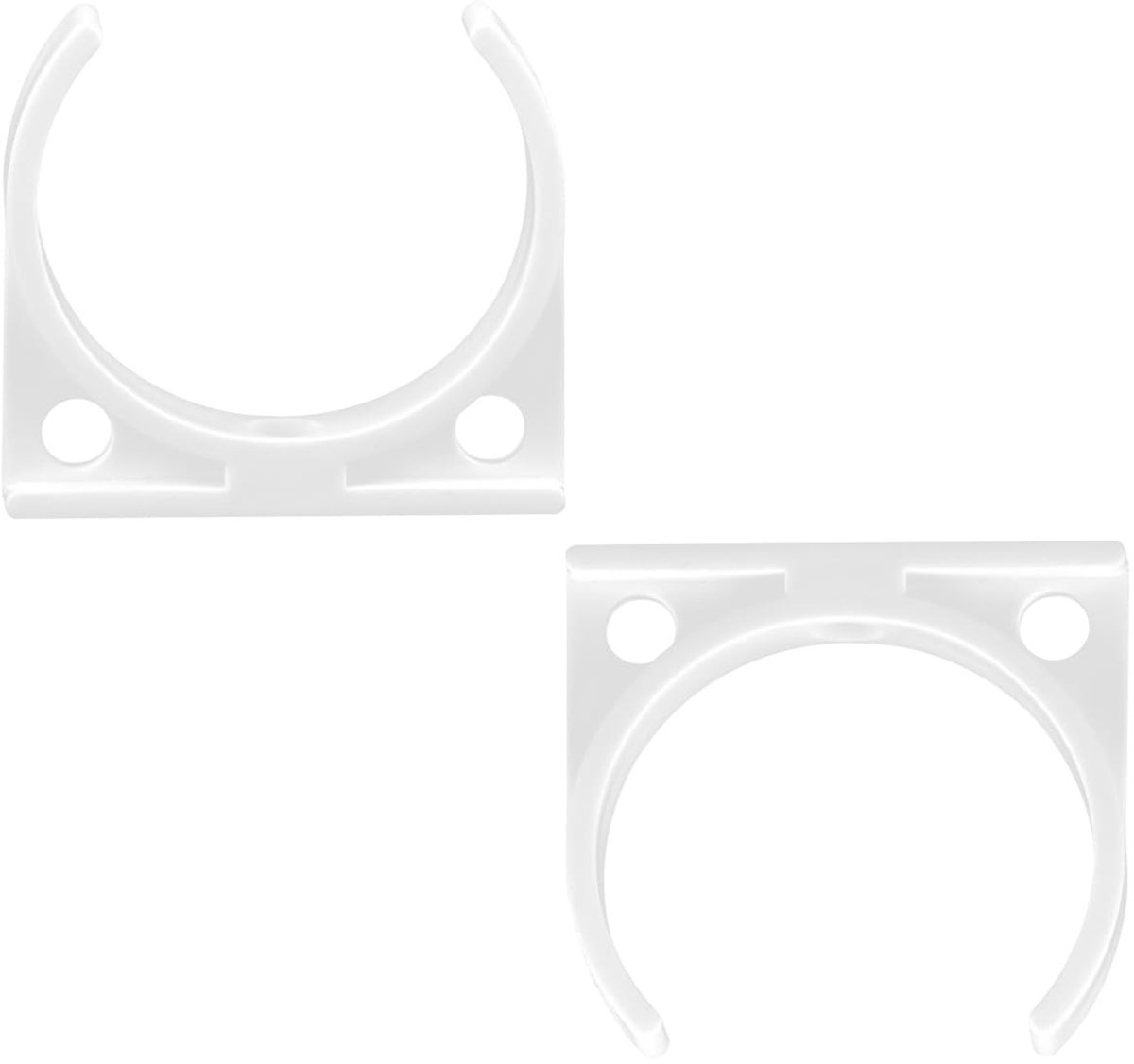 Dailygoods- Fixing Clips - 2 Stuks - 47 x 50 mm - Waterfilter Beugel - Duurzaam Plastic - Eenvoudige Installatie - Hoge Stabiliteit - Waterfilterclip