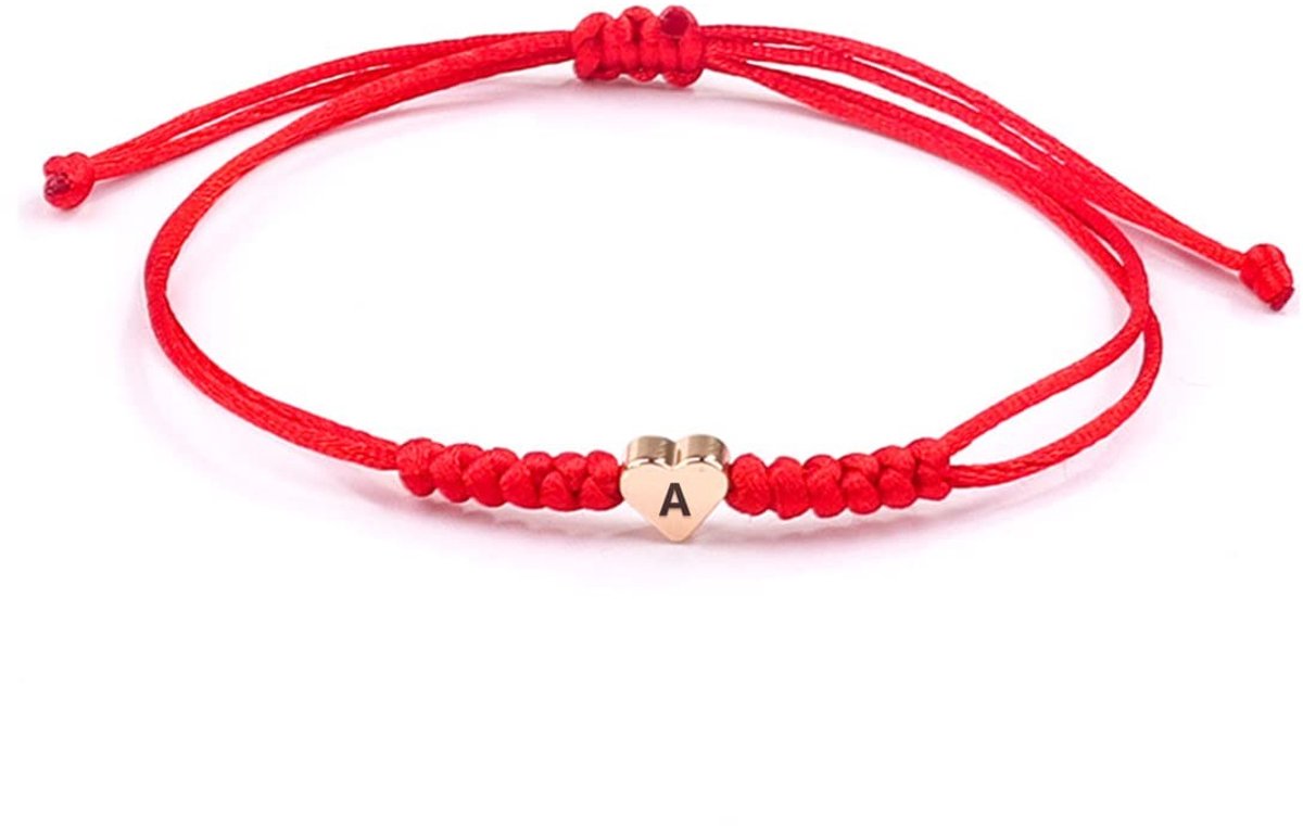 Dailygoods- Hartarmband Uniek Design - Vriendschap - Sieraden - Verstelbare Maat 15,2-28,5 cm - Kunststof - Cadeau voor Valentijnsdag - Sieraad