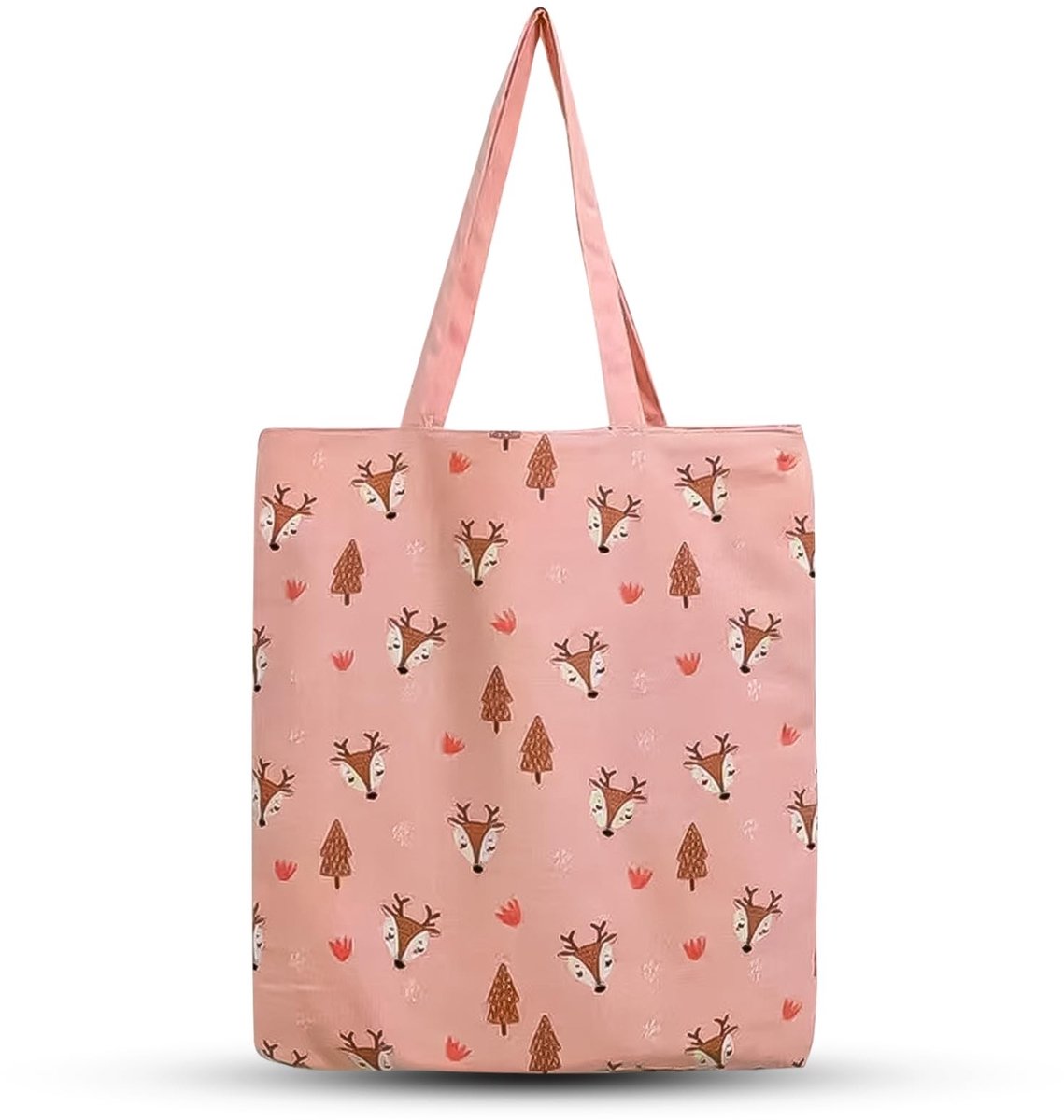 Dailygoods- Boodschappentas Stevig - Katoenen Tas met Lange Hengsels - Draagtas Canvasstof - Opvouwbaar - Multifunctioneel - Afmetingen B x H x D cm - Canvas Tas
