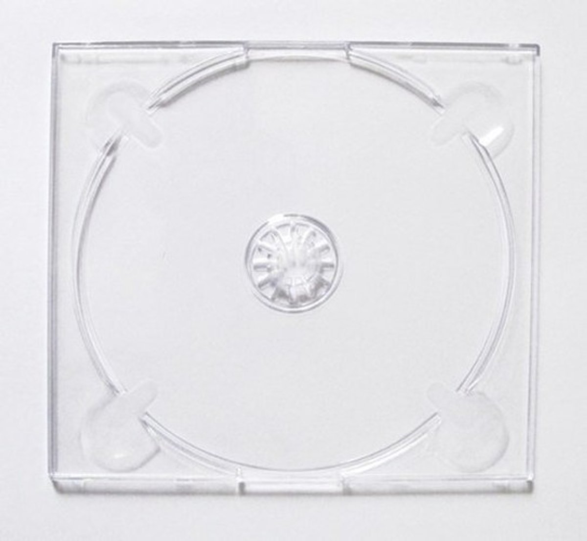 Dailygoods- CD Digitray 10 Stuks - Doorzichtige CD Disc - Opbergmap - CD Houder - Kunststof - 137 x 124 x 4,2 mm