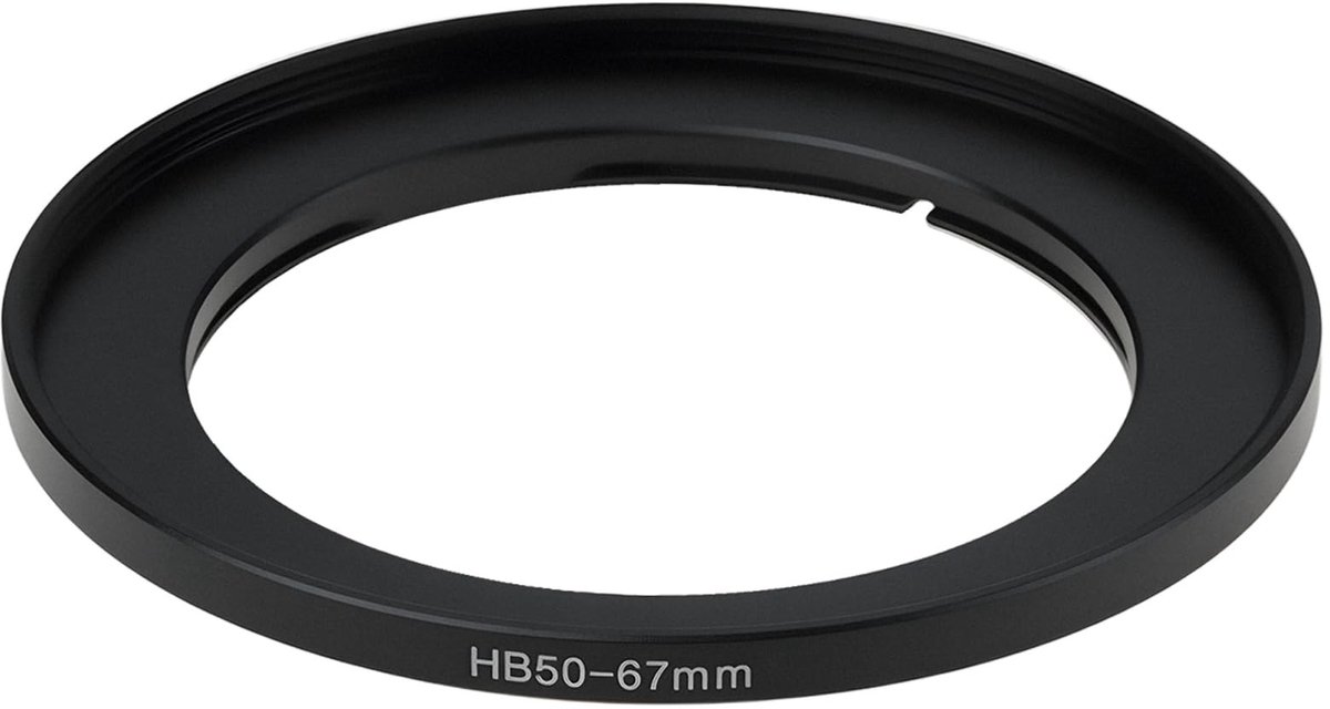 Dailygoods - Filter Adapter Ring Aluminium 50-67mm voor Hasselblad B50 - Zwart