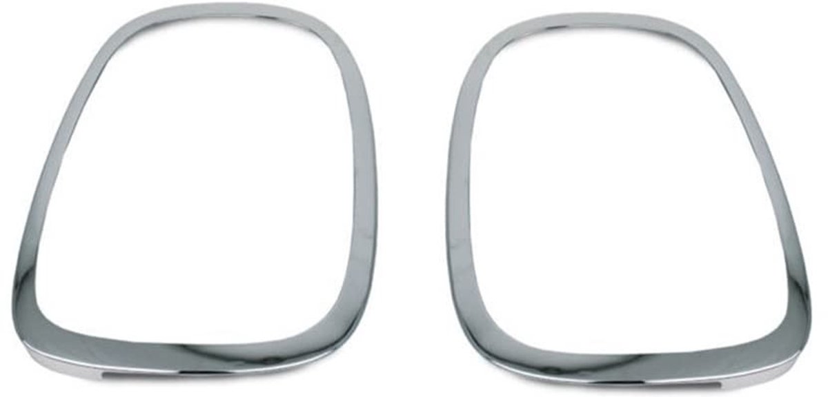 NTH products- Achterlichtomlijsting 2 Stuks - Geschikt voor MINI C00PER/C00PER S - ABS - Zwart/Chroom - Achterzijde - Verbeterde uitstraling - Achterlichtcover