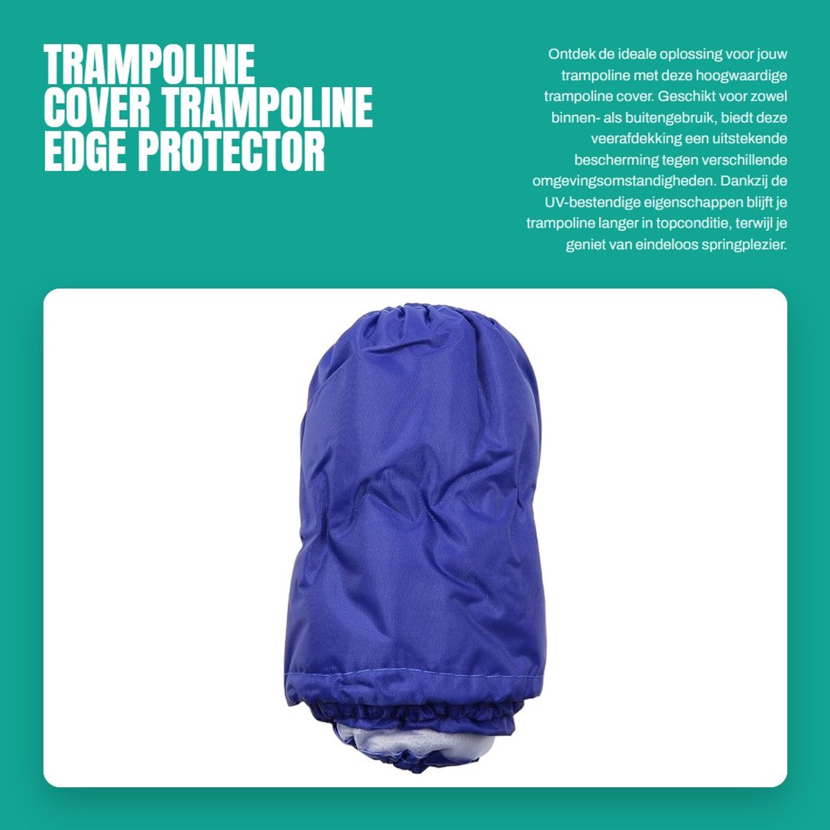 Dailygoods- Trampoline Cover UV-bestendig - Trampoline Hoes - Veerafdekking - Oxford-doek - Schuim - Waterdicht - Trampoline Pad