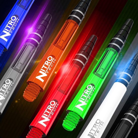 Dart Shafts Multipack - Dart Accessoires - Darts Spelen - Flight Locking Systeem - 9 Stuks - Rood Blauw Groen — afbeelding 3