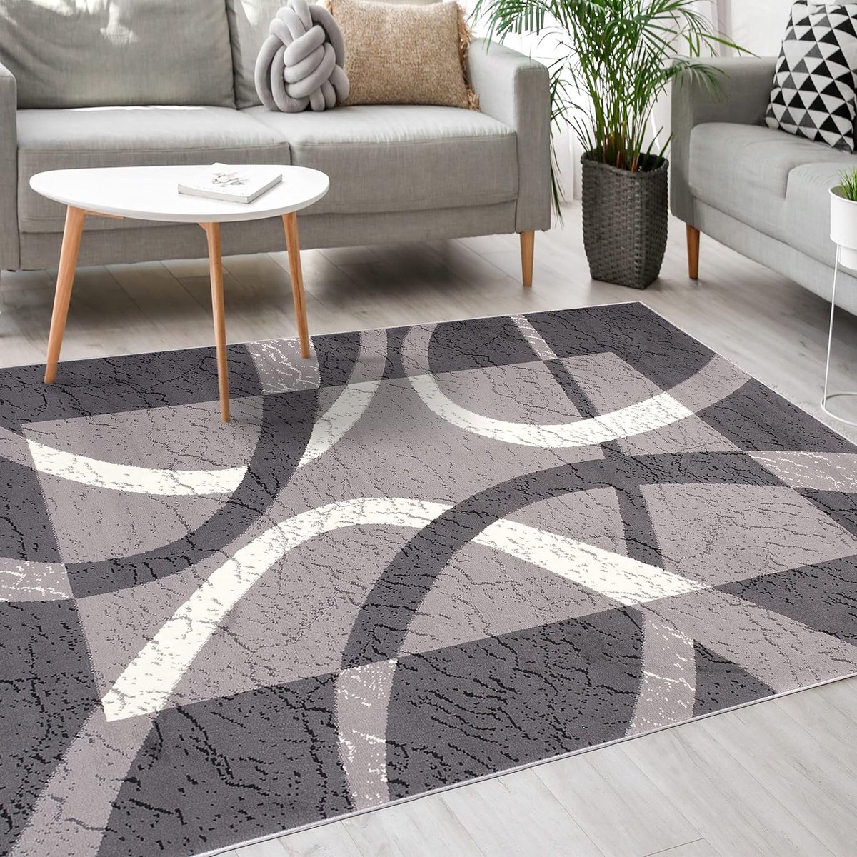 Vloerkleed Modern - Kortpolig Tapijt - Woonkamer Decoratie - Geschikt Vloerverwarming - 16