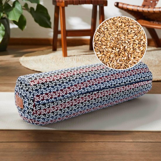 Ronde Yoga Bolster voor Meditatie en Pilates - Met Bio Speltvulling - 68 cm Lengte — afbeelding 2