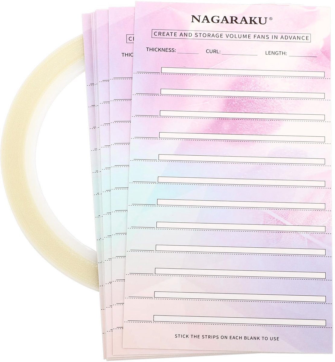 Dailygoods- Wimperopslagkaarten Grote Capaciteit - 10 Delige Wimpertegels - Plakstrips - Wimperbak met Dubbelzijdige Wimpertape - Accessoires voor Wimpers - Niet Giftig Materiaal - Wimperorganizer