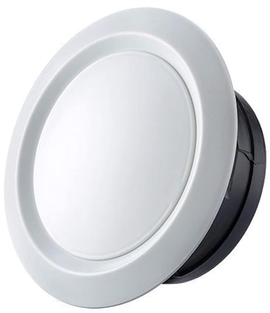 Dailygoods- Ventilatierooster Rond - Ventilatierooster Wit - Luchtrooster - Diameter 75 mm - Kunststof - Eenvoudig te installeren