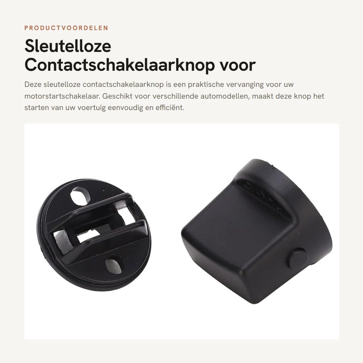 Dailygoods- Contactschakelaarknop Sleutelloos - Vervanging voor Lancer/Outlander/CX-9 - Eenvoudige Bediening - Schokbestendig - Hoogwaardige Kwaliteit - Betrouwbare Oplossing - Startknop