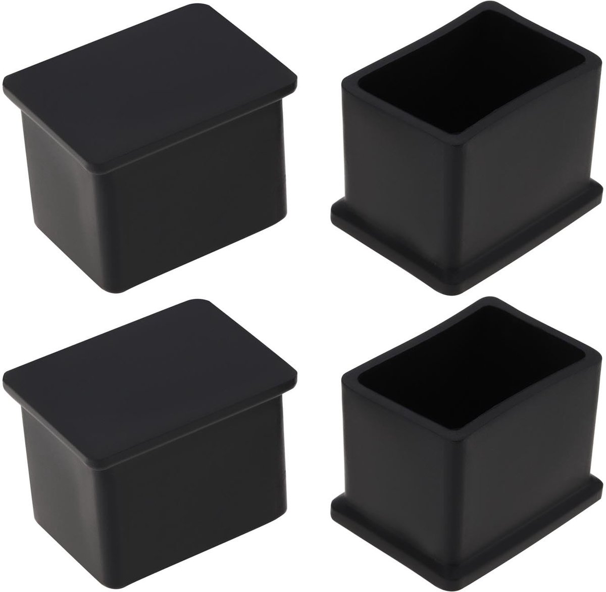 Dailygoods- Rubberen Gatpluggen 20 mm x 30 mm - Eind Caps - Vervangende Covers - Dakdragers - Glijbescherming - Eenvoudige Installatie - Eindkappen